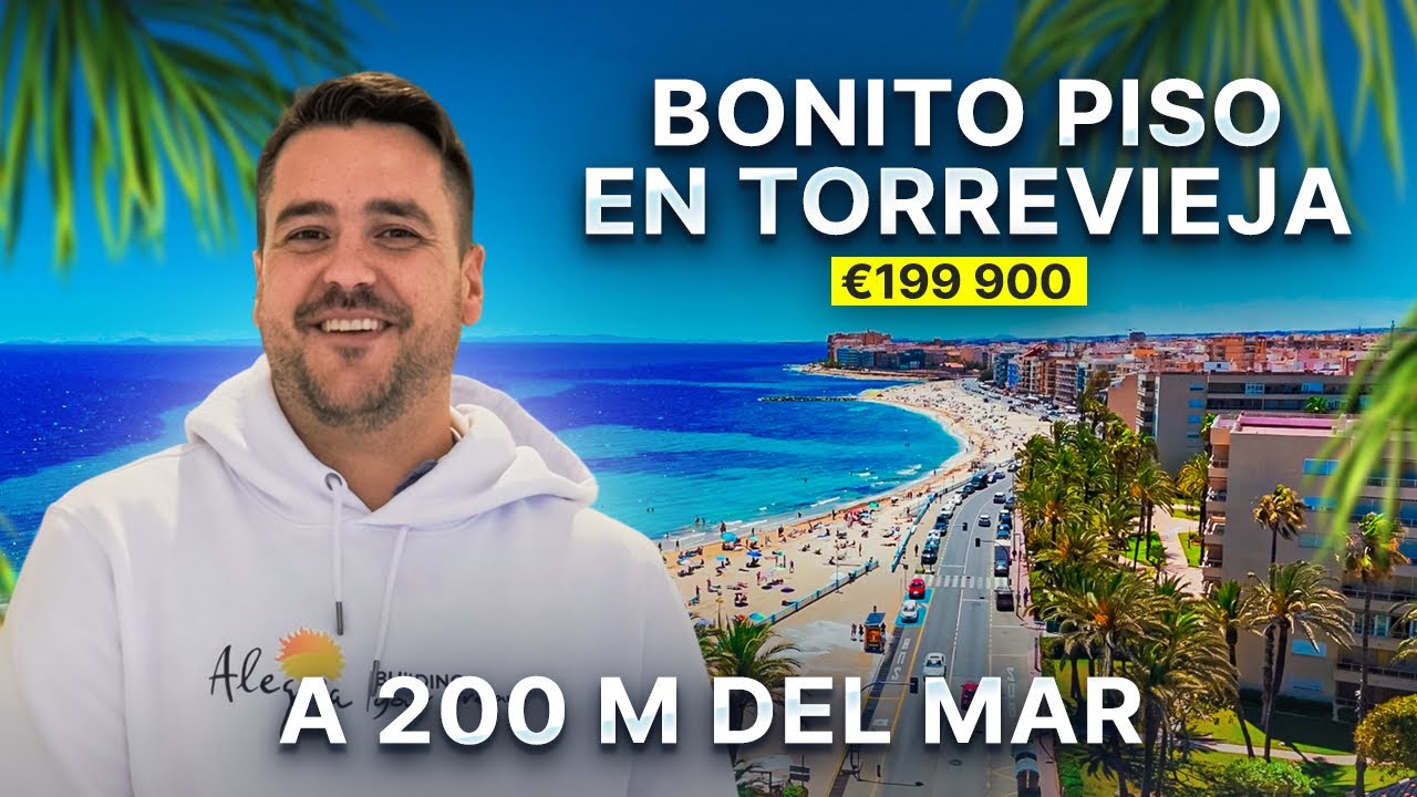 Piso en Torrevieja a 200 m de la playa Los Locos | 2 dormitorios y gran terraza  | 199.900 €