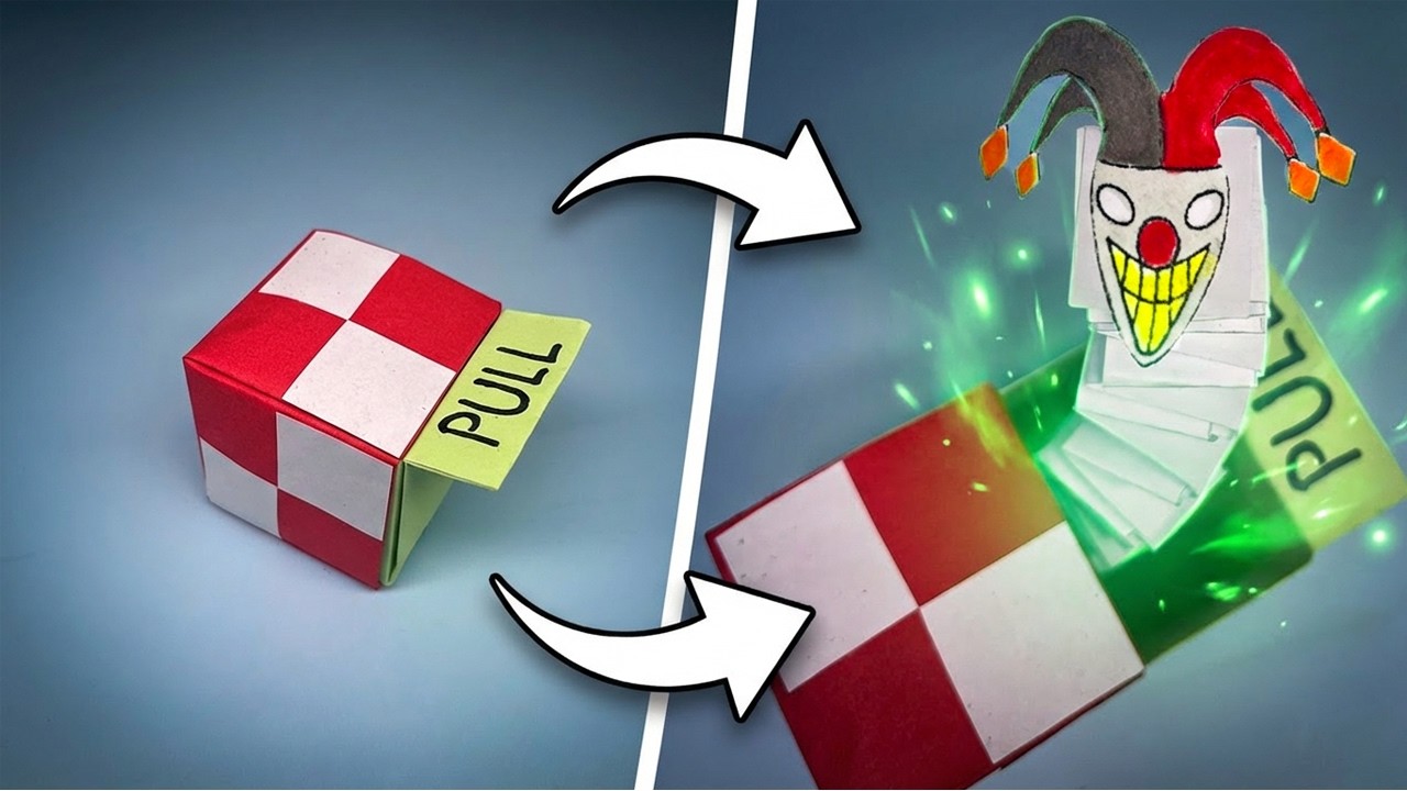 Scary Shaco Surprise Box | Origami League of Legends DIY