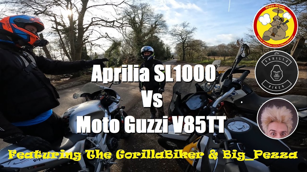 Meeting @TheGorillaBiker | Moto Guzzi V85TT vs Aprilia SL1000 Falco​