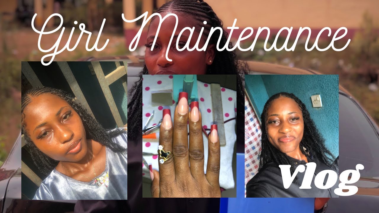 Maintenance Vlog: Hair day, DIY: Lashes, brow, nail|| Project Defense outfit. 