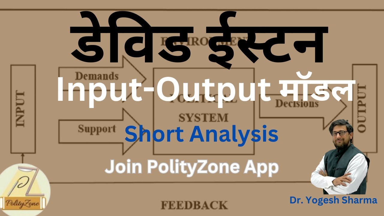 PolityZone | David Easton | डेविड ईस्टन | निवेश-निर्गत उपागम | Input-Output Model | Short Analysis