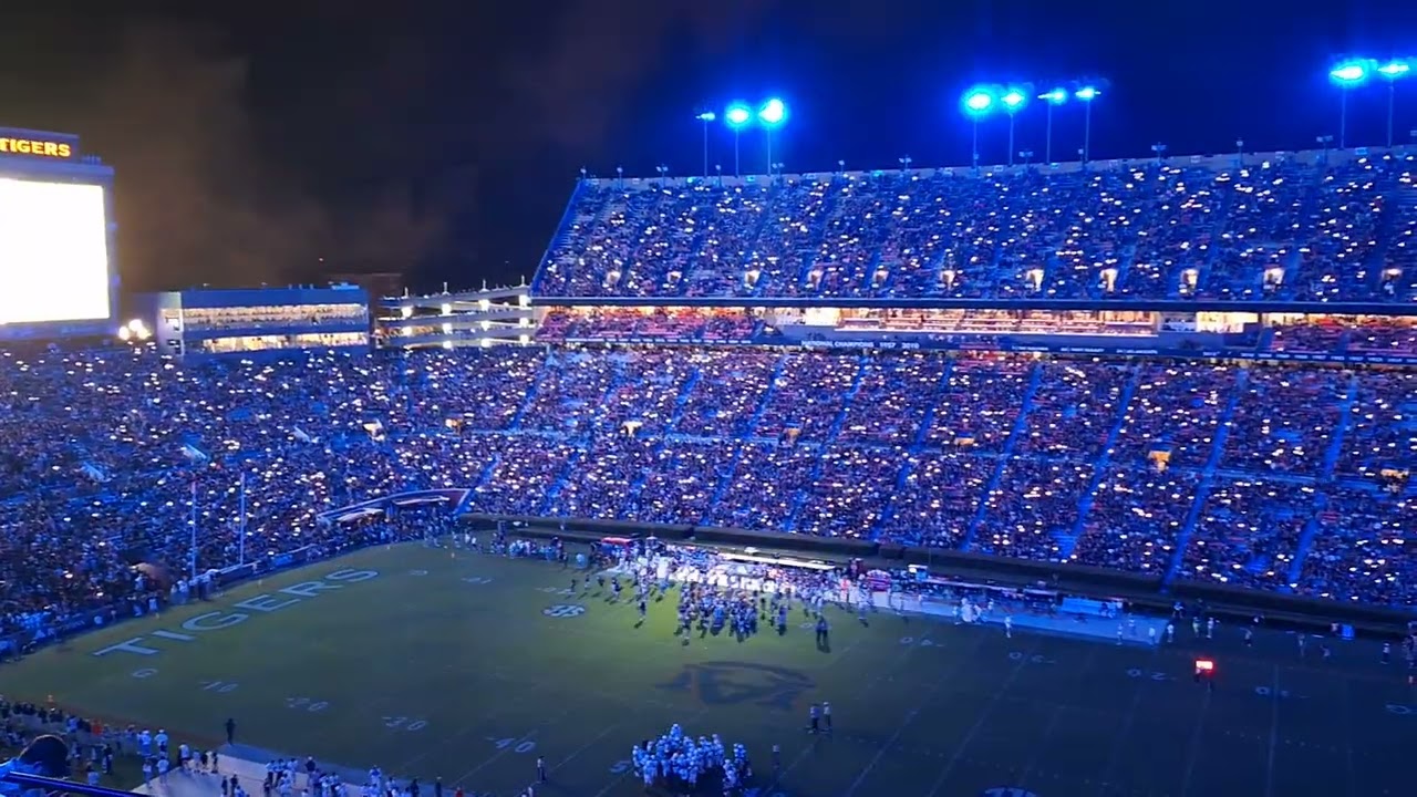 Auburn Football 4th Quarter Light Show