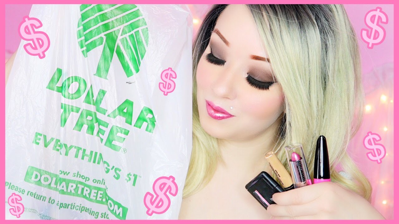 Full Face Using ONLY Dollar Tree Makeup!