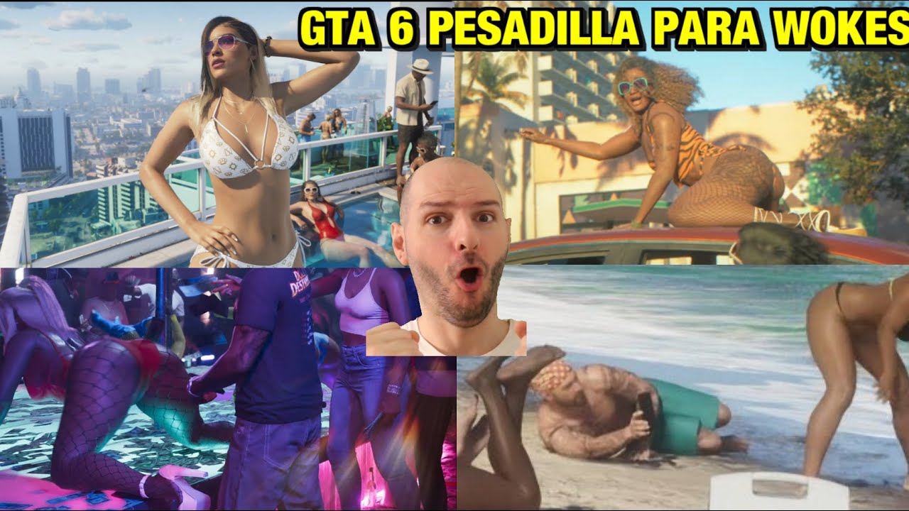 ¡¡¡TODOS LOS MOMENTOS ANTI WOKE DE GTA 6 ( GTA VI ) !!! - Sasel - rockstar - reacción