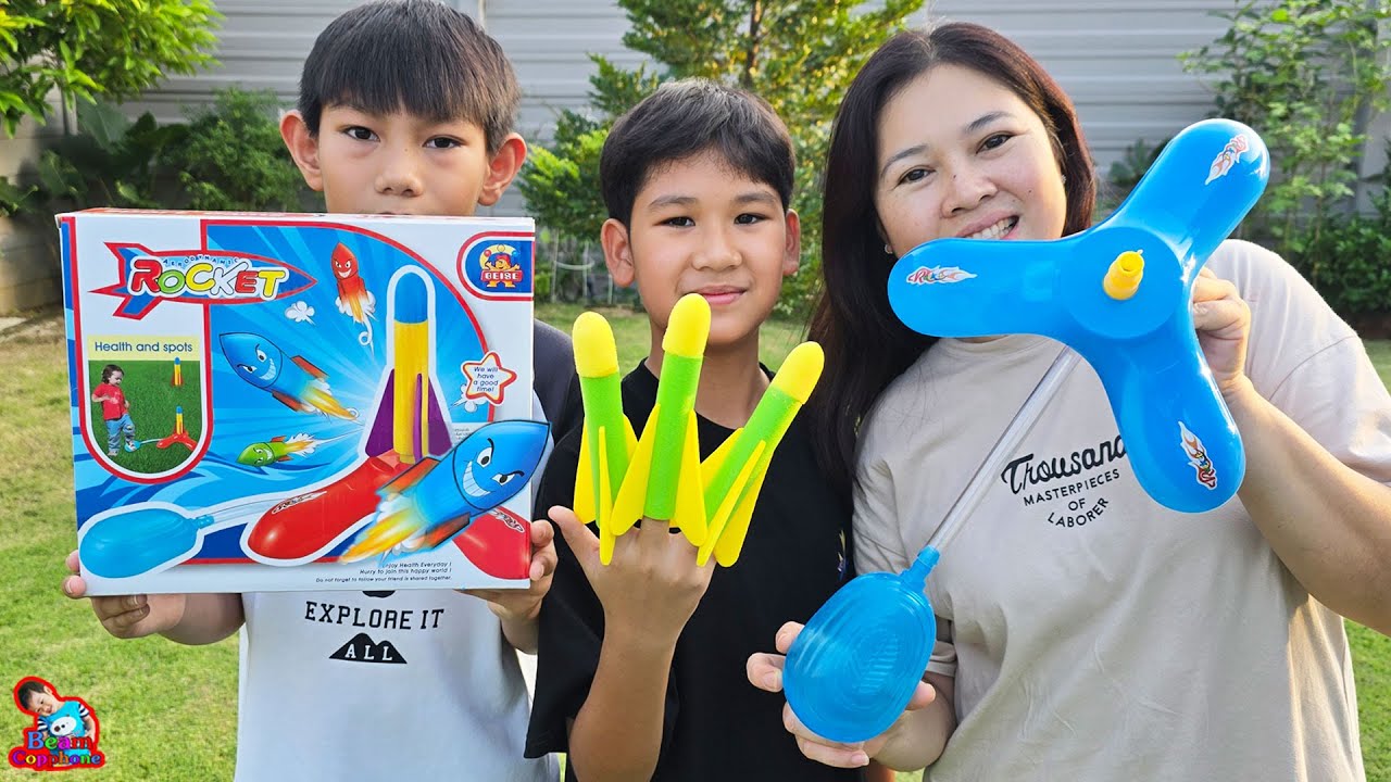 น้องบีม | รีวิวของเล่น จรวดพลังแรงดันลม