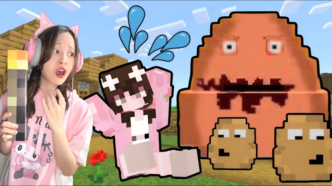 Pou Menyerang Desa Minecraft?! [Minecraft Indonesia]