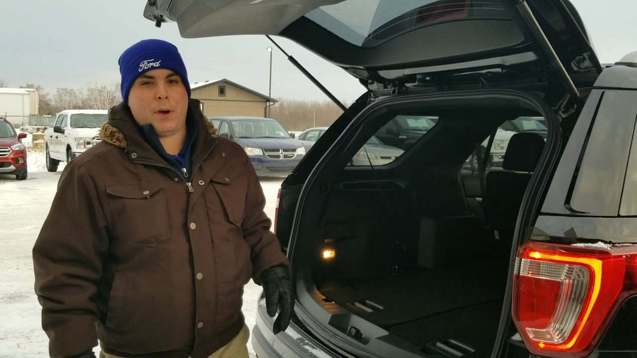 Ford Edge vs Ford Explorer cargo size comparison.