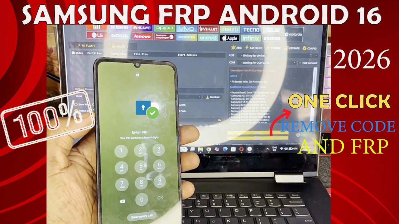 Samsung A06 FRP Bypass 2026  SM A065F Testpoint Method UnlockTool Android 15 16