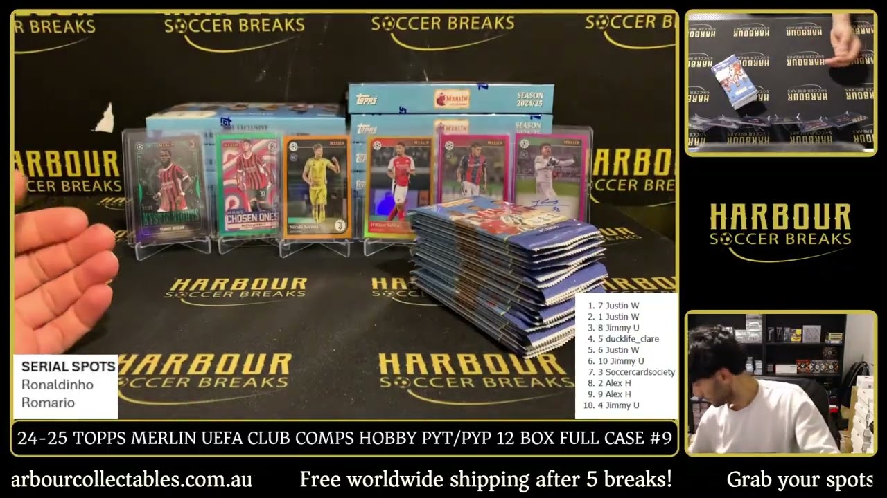 Выпуск №9 - 24/25 Topps Merlin UEFA Club Competitions HOBBY PYT/PYP 12 Box Full Case