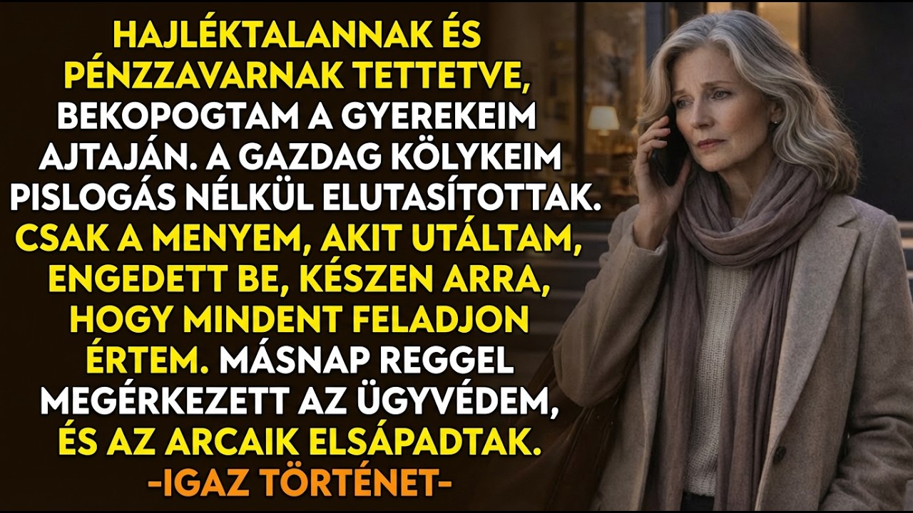 AZ IGAZI TÖRTÉNETE 👵💔Hajléktalannak és szegénynek adtam ki magam. Csak gyűlölt menyem nyitott ajtót.