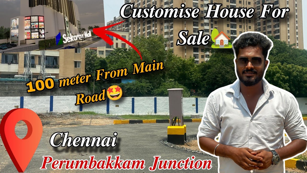 ID476📍CHENNAI PERUMBAKKAM JUNCTION NEW HOUSE FOR SALE🏡#perumbakkam 