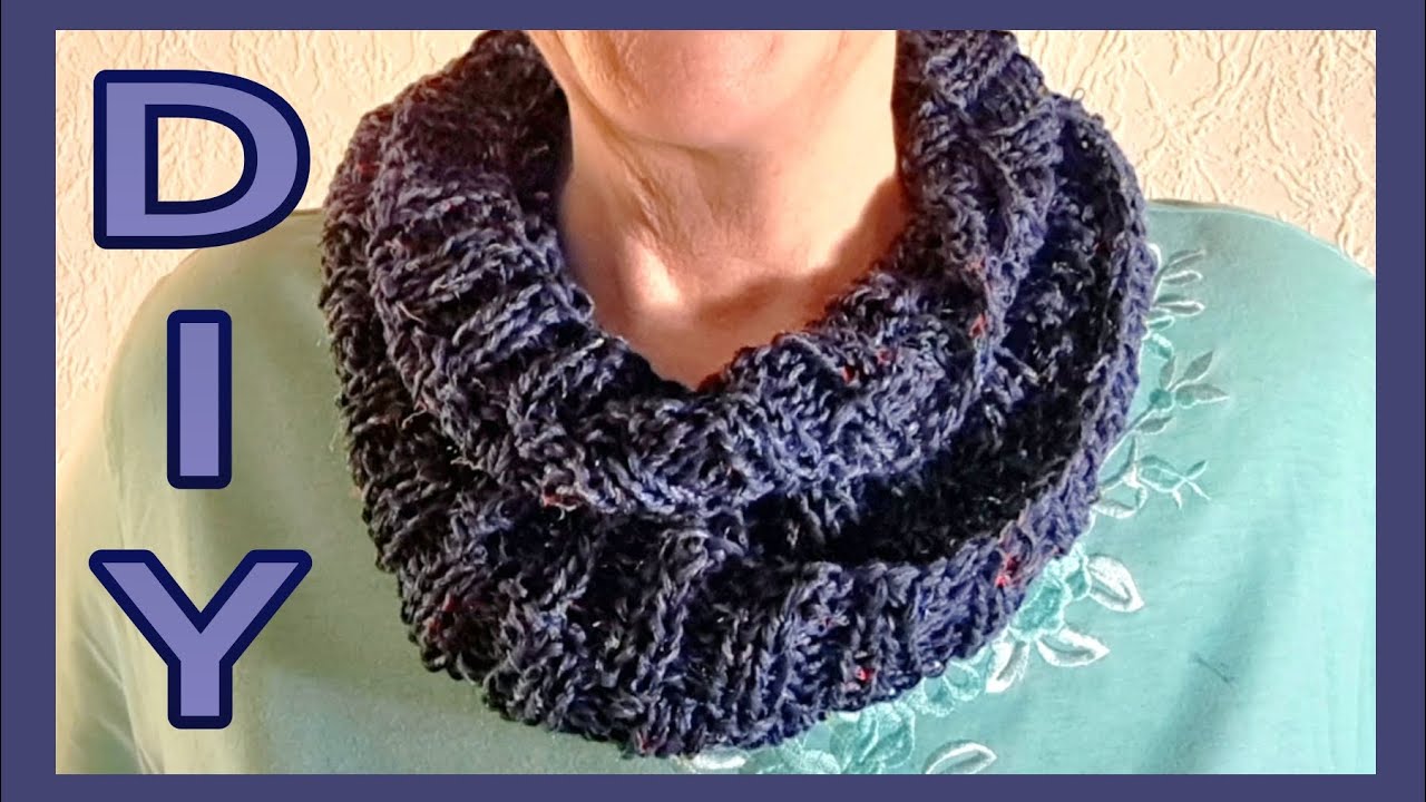 Übergangs - Loop mit einfachem Muster stricken • DIY * Julebuergerfee 