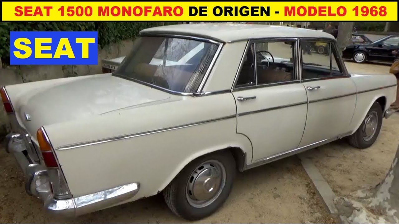 Seat 1500 de origen 1968, el último monofaro matriculado en Girona.