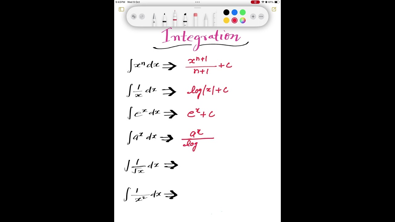 Integration Part -1  #boardexam #emrs #kvs #nvs #maths #mathsacademy #ncert #pgt #tgt #ytshorts