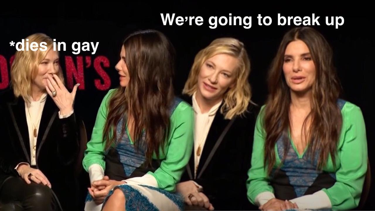 Cate and Sandy being gay w each other for 2 minutes