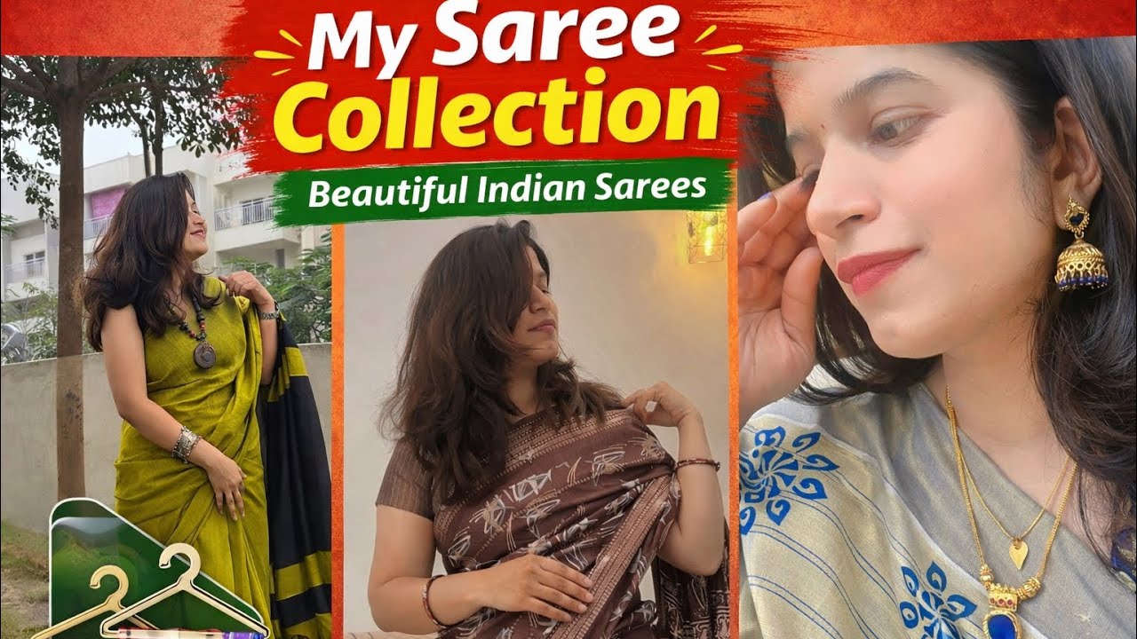 मेरी साड़ी कलेक्शन Part 2 | Office Wear Sarees #sareecollection #sareelover #summersarees  