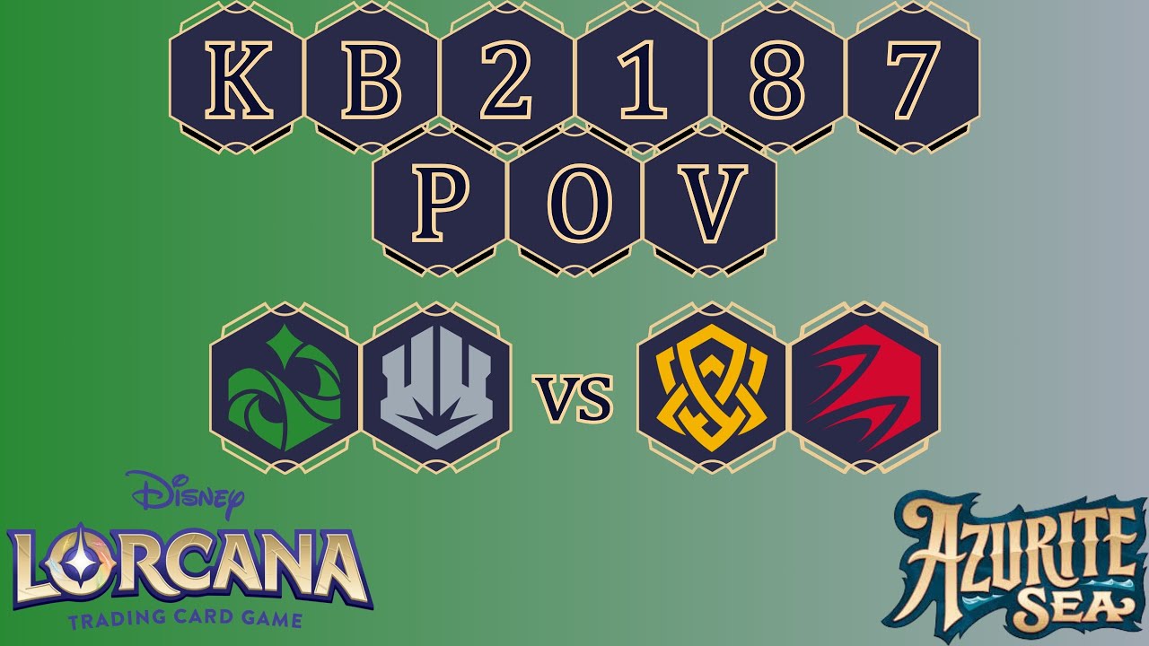 Lorcana POV Azurite Sea 2024.12.02 Rd 4 Emerald/Steel Discard Control vs Amber/Ruby Locations
