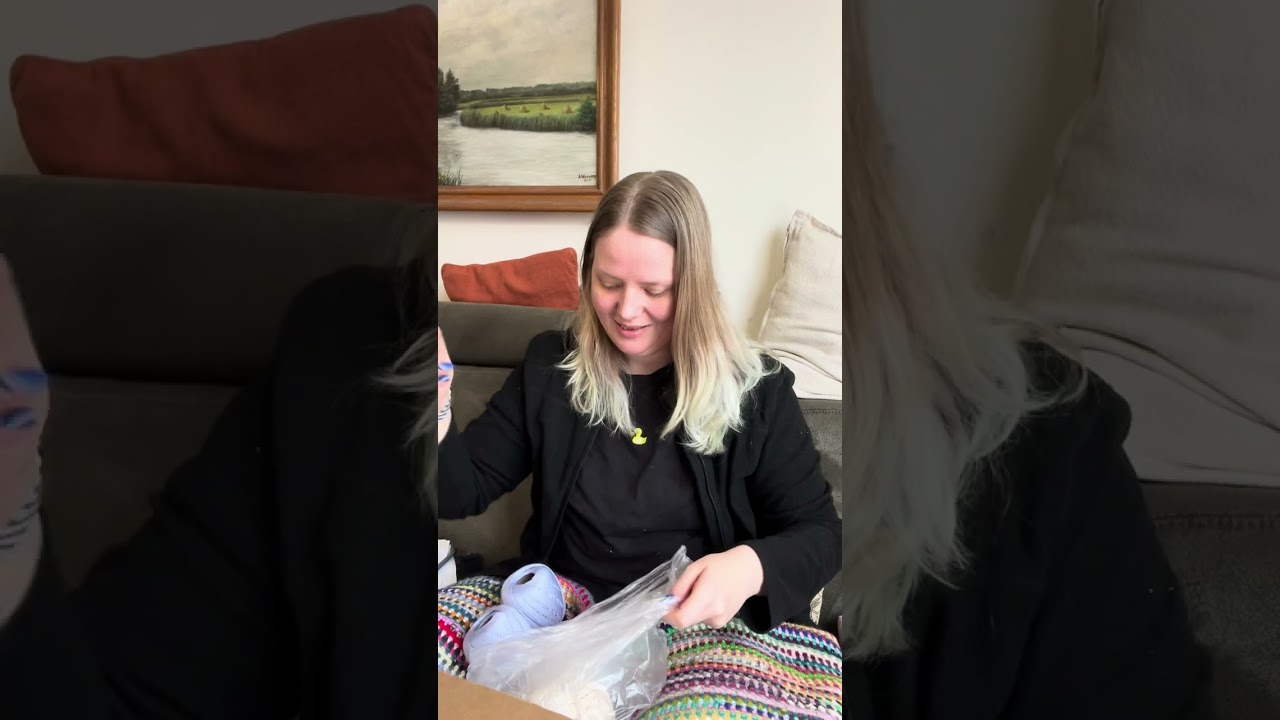 Vinted yarn haul! #vinted #yarnhaul #yarn #crochet #unboxing 