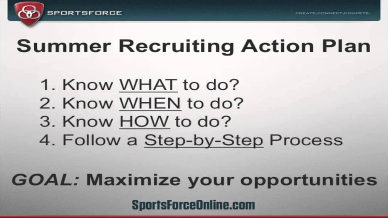 Summer Recruiting Action Plan