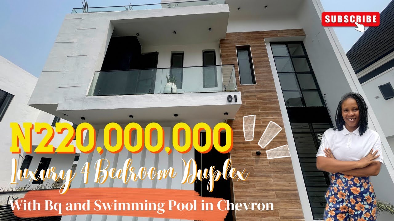 House for Sale in Lekki, Lagos Nigeria; Newly Built 4 Bedroom Detached Duplex with Swimming pool