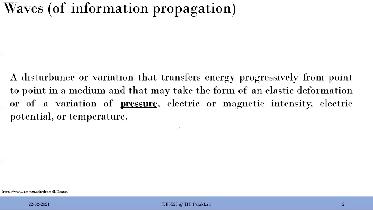 Waves And Wave Equation