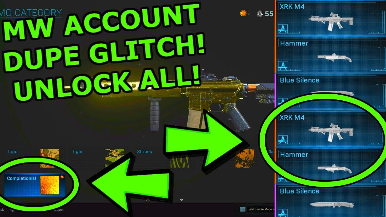 MW UNLOCK ALL GLITCH! MW ACCOUNT DUPLICATION GLITCH! MODERN WARFARE GLITCH! MW GLITCHES!