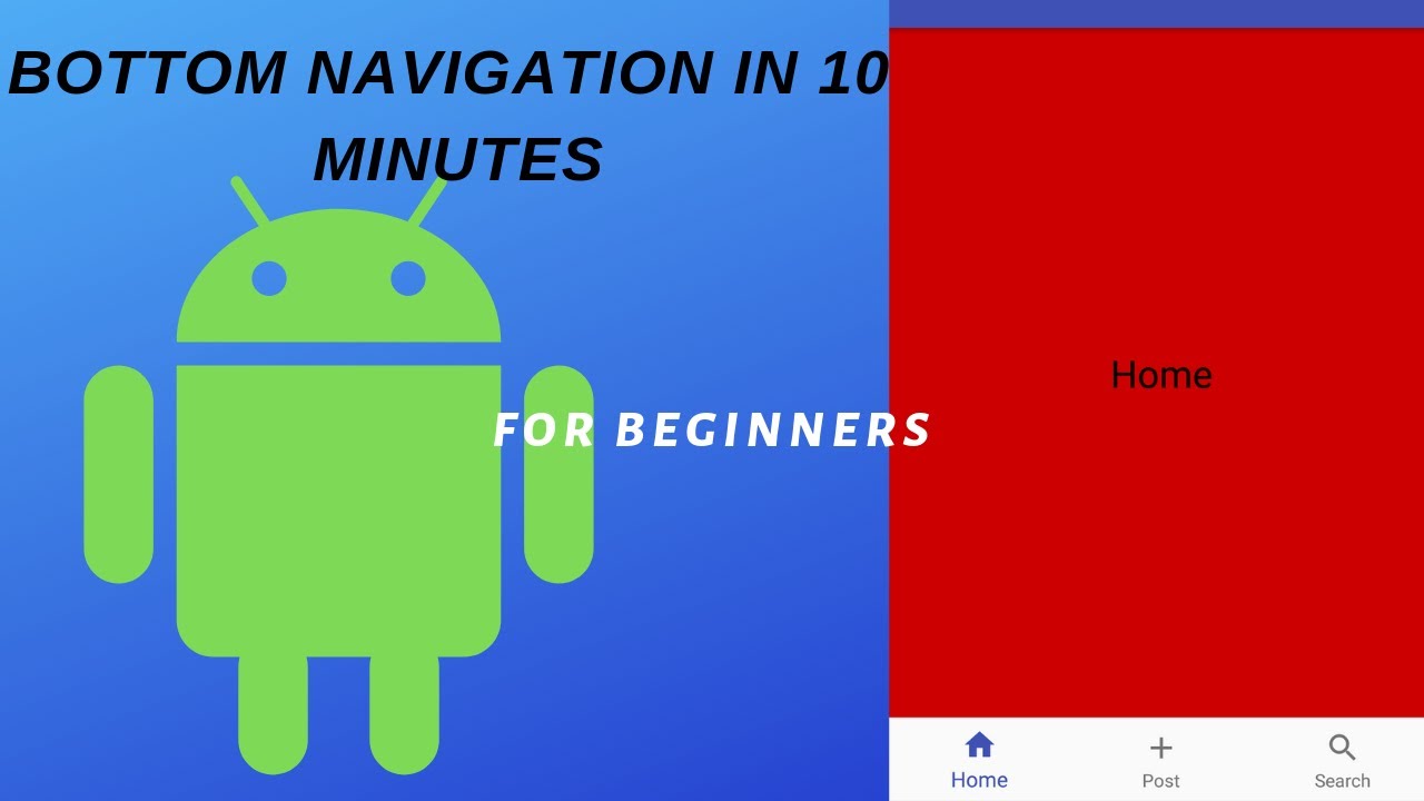 BottomNavigationView With Fragments - Android Tutorial