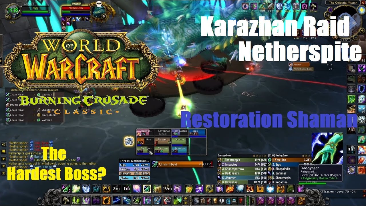 Netherspite - Karazhan - World of Warcraft Burning Crusade Classic - Restoration Shaman PoV