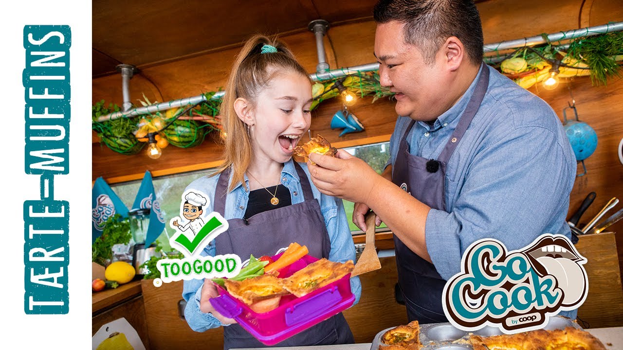 Nemme mini tærter til madpakker | tærte muffins | GoCook by Coop