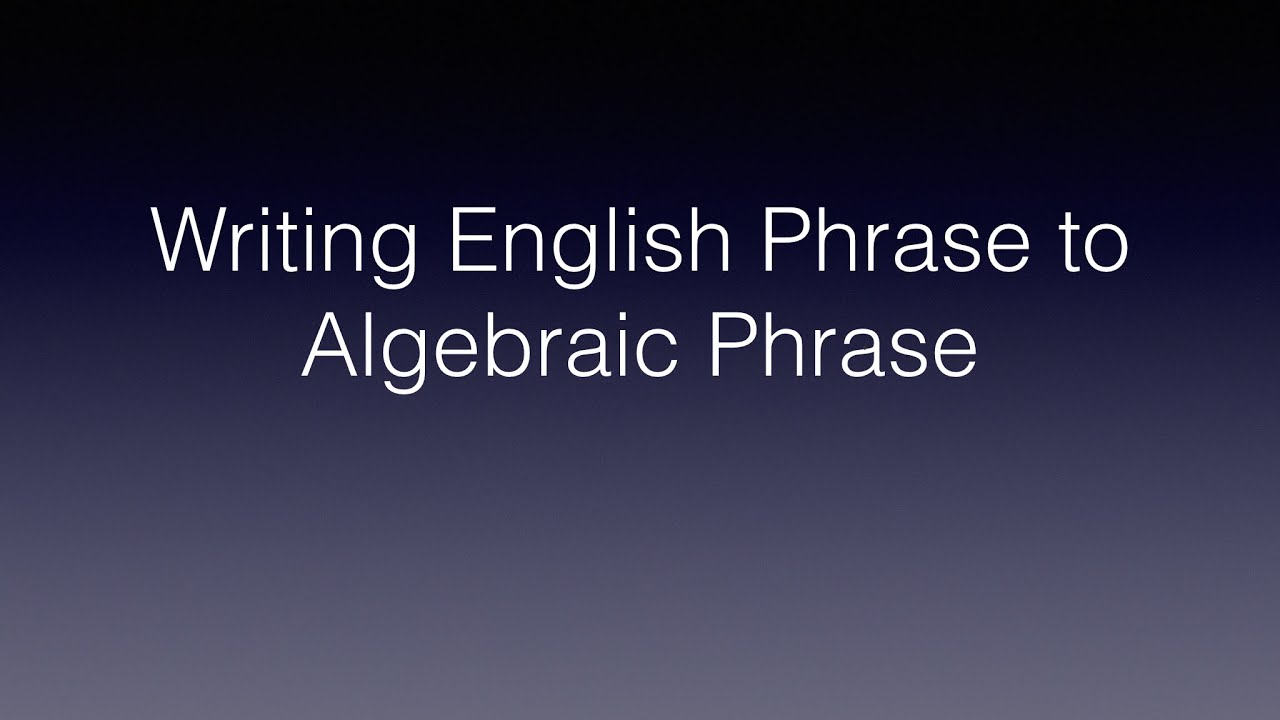 Writing English Phrase to Algebraic Phrase (Tagalog Math) Civil Service Exam