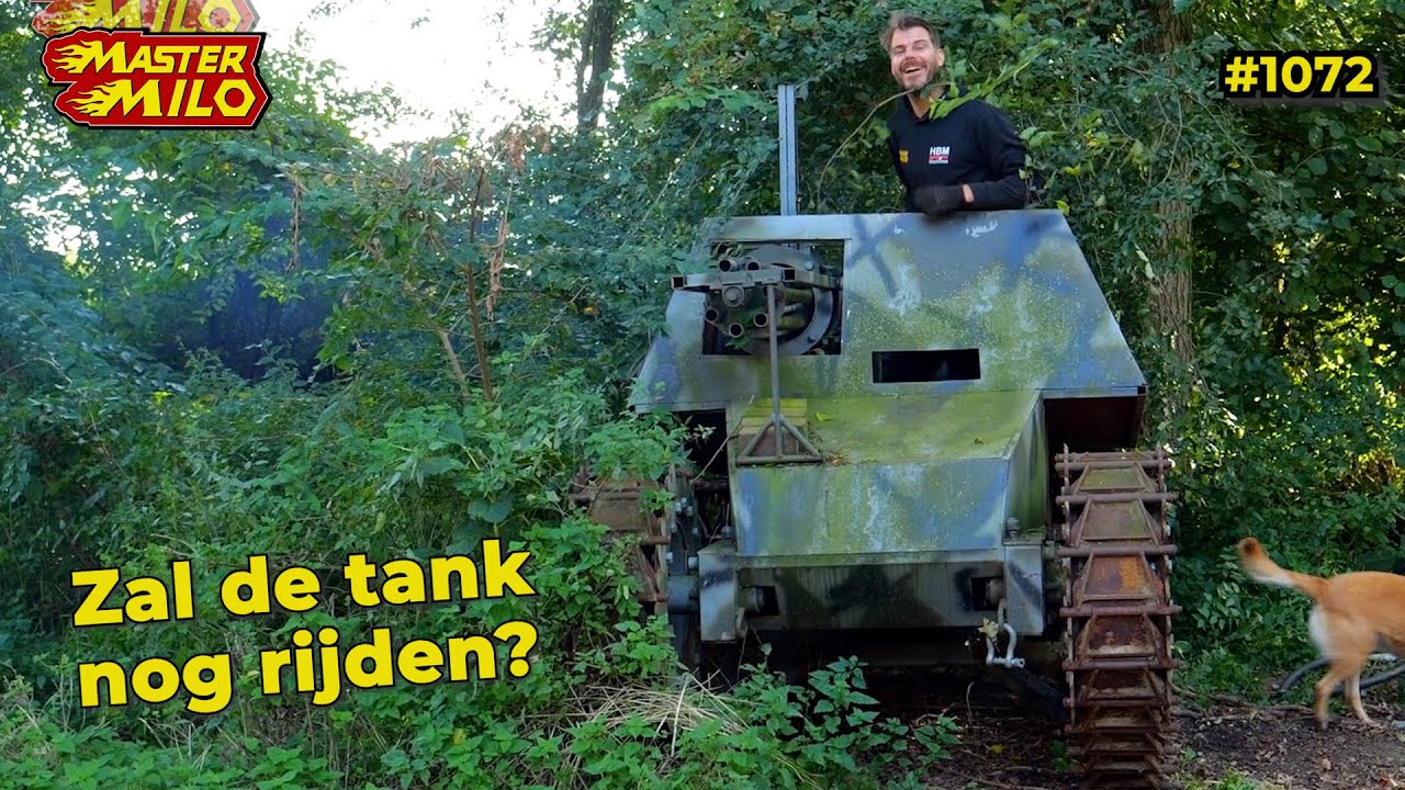 De zelfbouwtank uit het bos rijden #1072