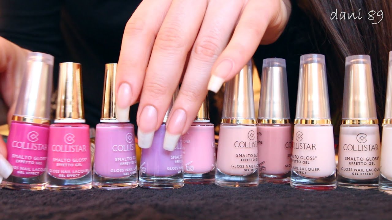 I show you a part of My nail polishes Collection &hearts; (ASMR version)