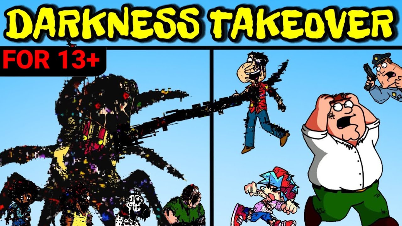 Friday Night Funkin' Darkness Takeover - Pibby Family Guy High Effort Streamer Build | Pibby x FNF