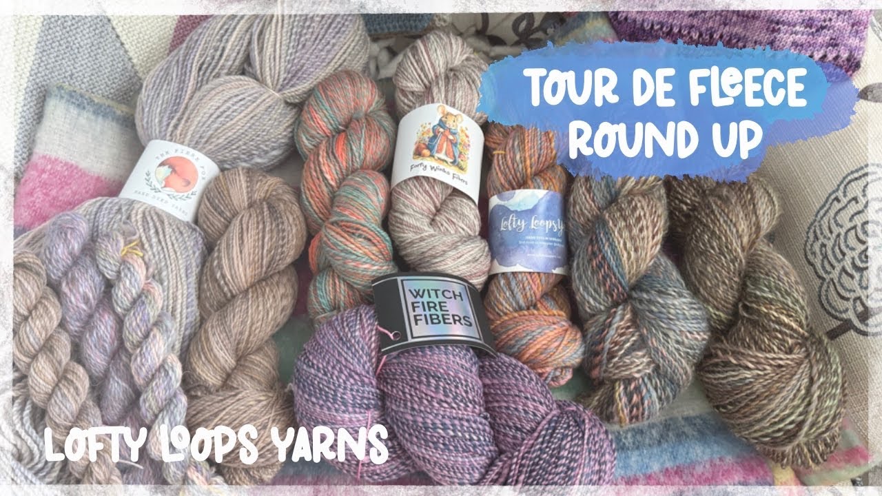 Everything I Spun over the Summer & During Tour de Fleece  | Ten Handspun Skeins of Yarn!