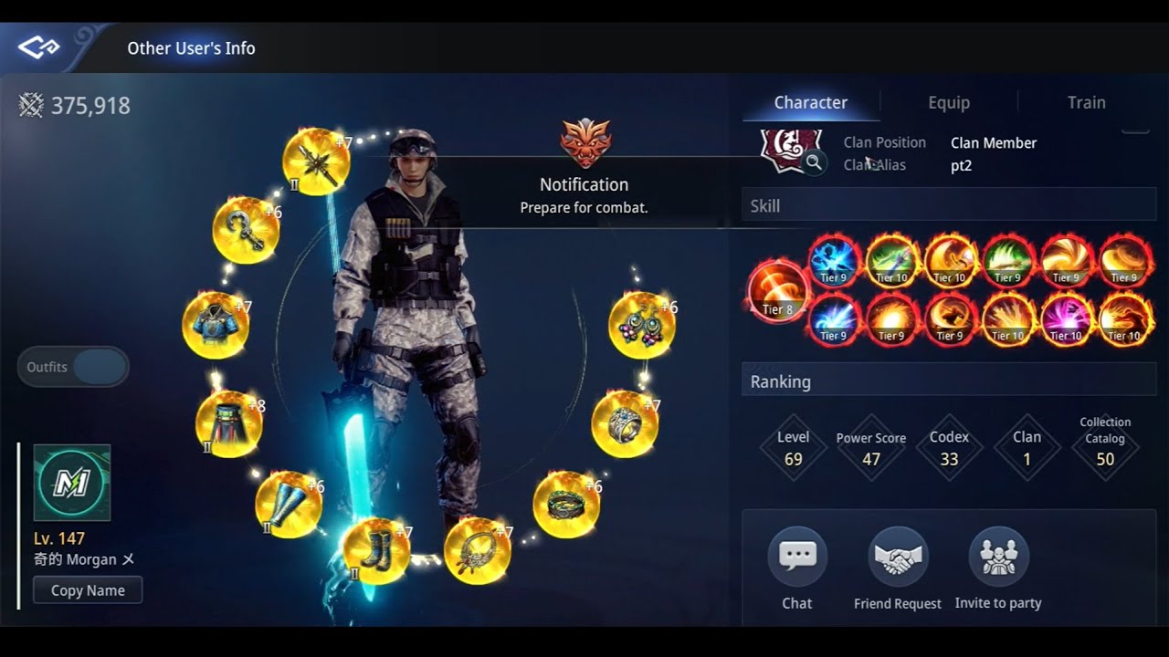 Mir4 Arena 1v1 - with 375k Lancer - Morgan X