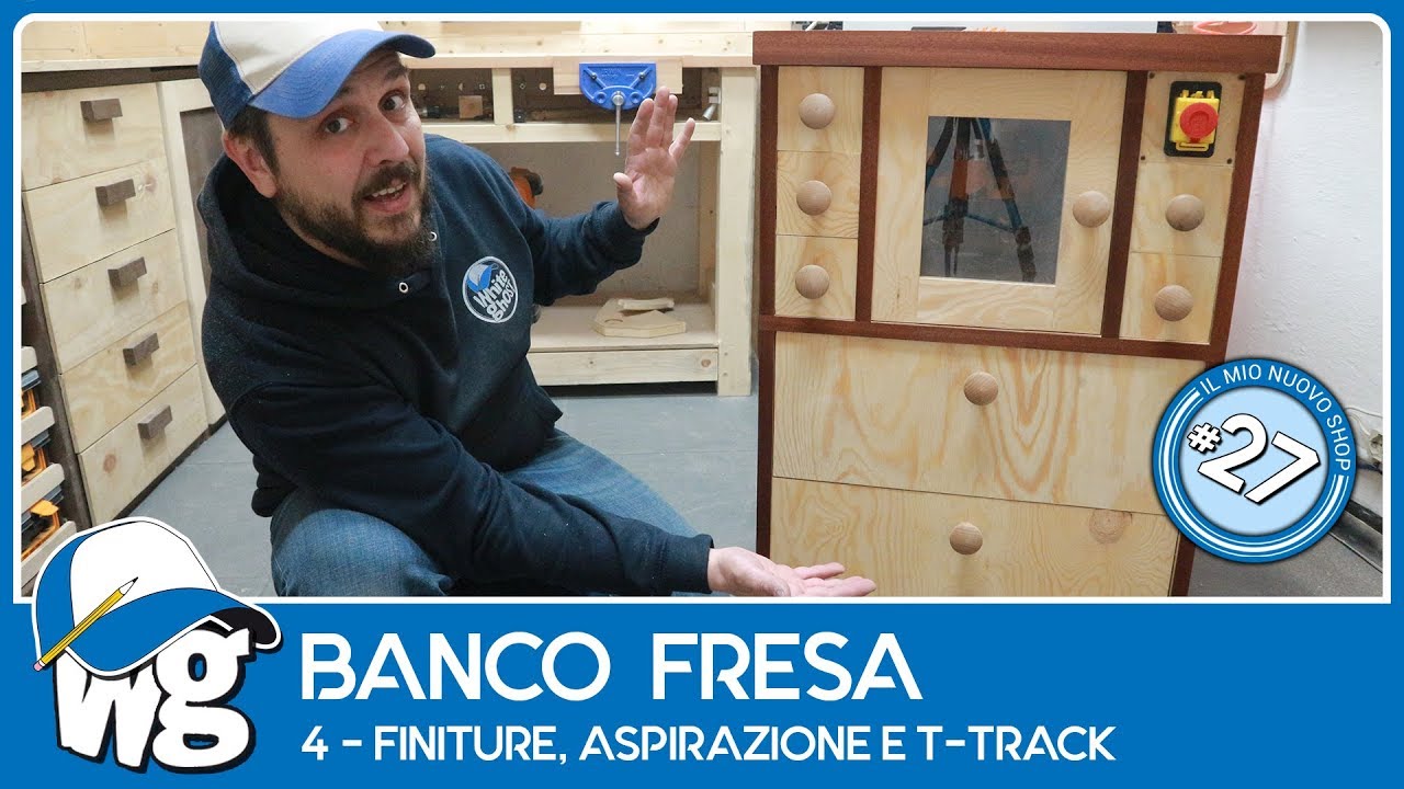 Banco fresa : Finiture, aspirazione e T-Track 4d5