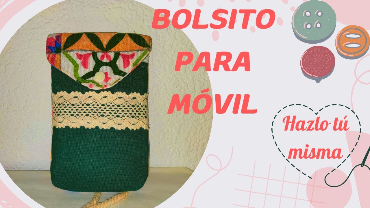 Cómo hacer un bolsito para el móvil con la técnica de Patchwork. Hazlo tú misma