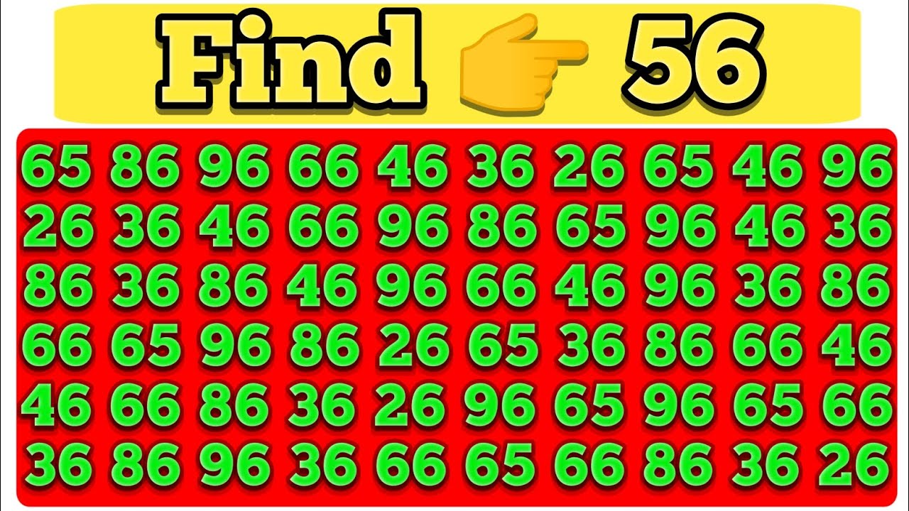 Find The Odd One Out Number / Test Your COGNITIVE Brain Power Skills With This Fast Number Game!