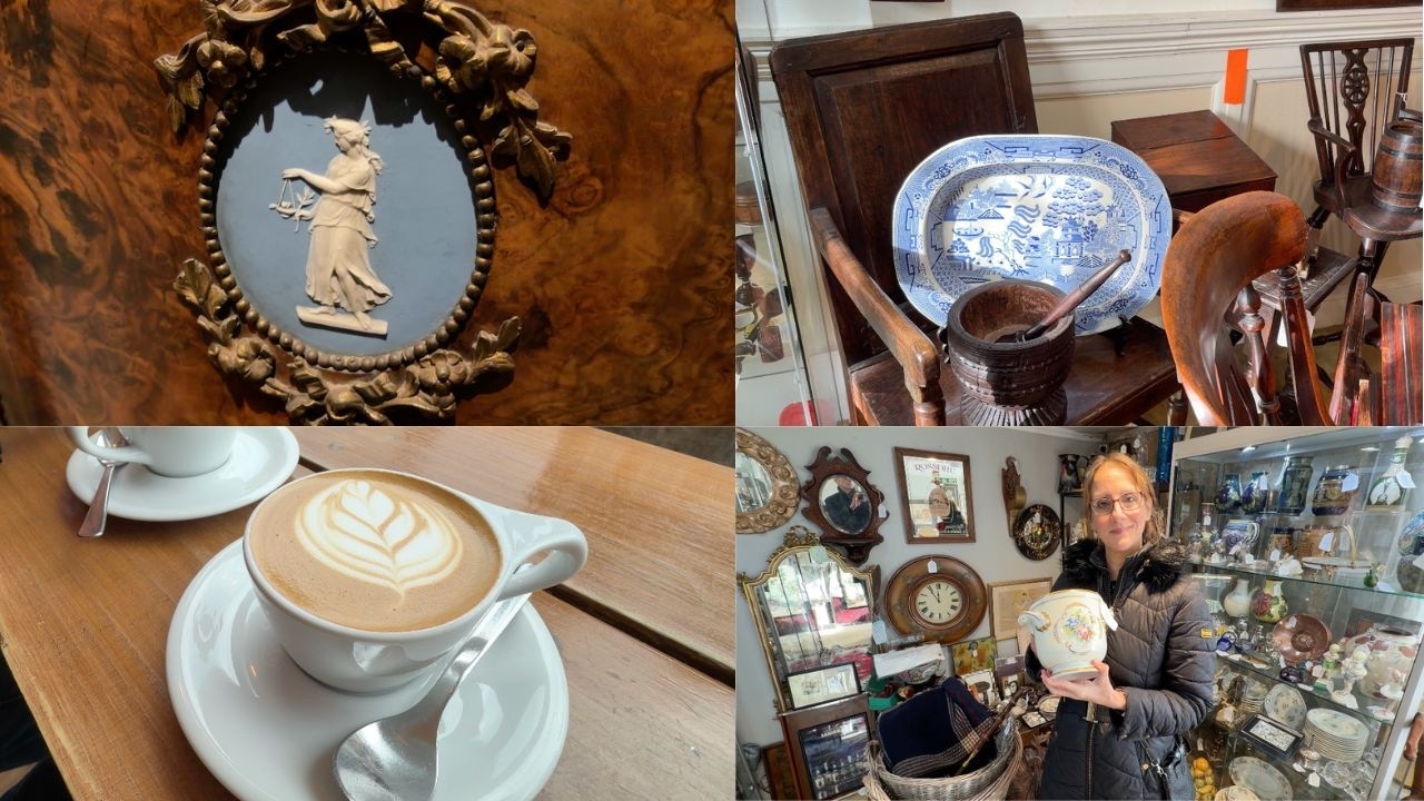 We bought antique furniture in Dorking for our French château