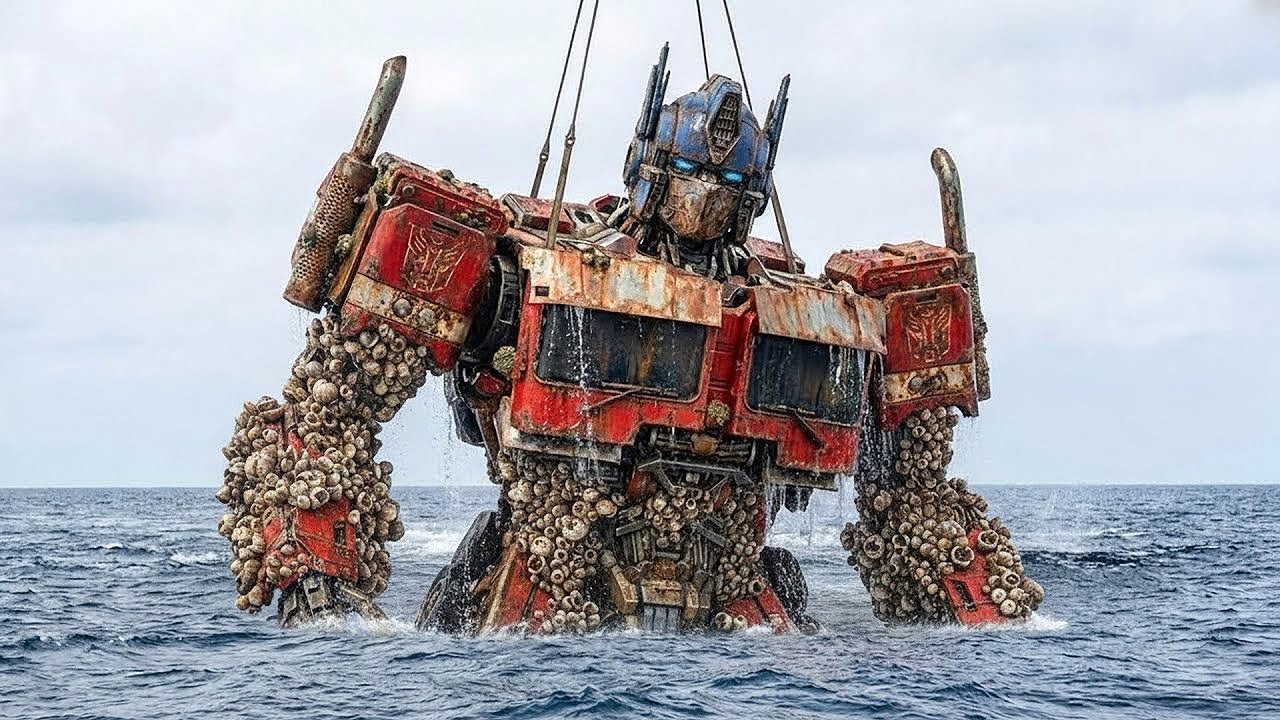 Deep Sea Treasure Discovery: Giant Machines Recover a Long-Lost Legendary Optimus Prime & Bumblebee
