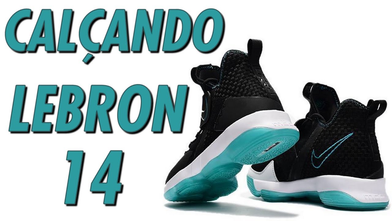 Cal&ccedil;ando o t&ecirc;nis Nike LeBron 14 Red Carpet (LeBron 14 on feet) - Canal 21onze T&ecirc;nis de Basquete