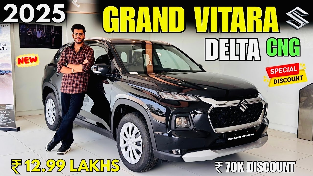 Grand Vitara Delta CNG 2025 Detailed Review ✅ Price, Mileage, Features & Walkaround 🔥