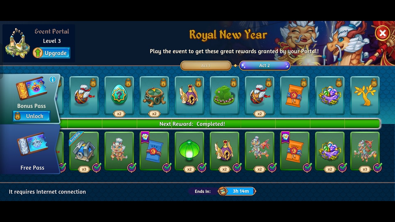 Royal New Year - Weekly Event - Merge Dragons (ACT 2) - Walkthrough -