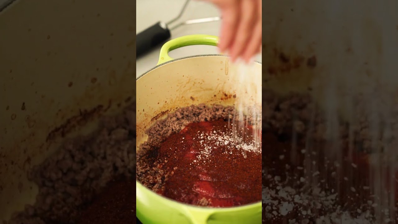 From Scratch Hot Dog Chili #shorts