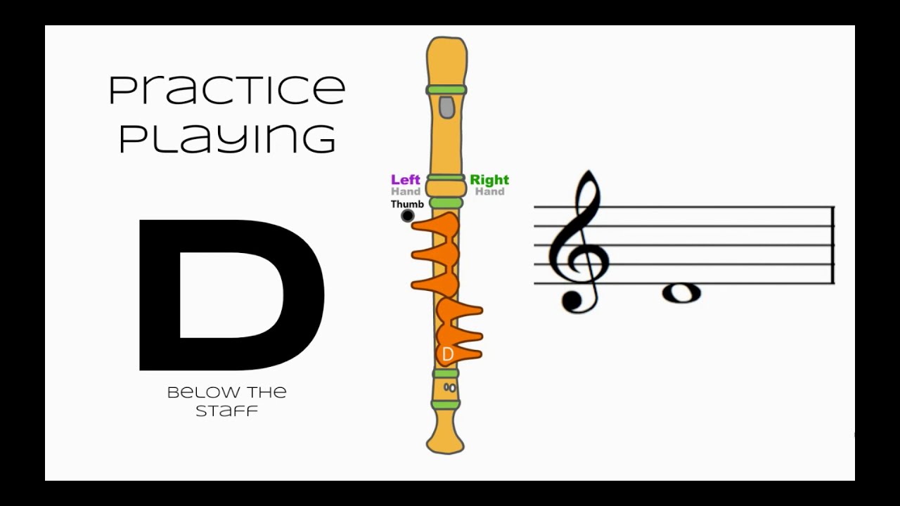Practice D on recorder
