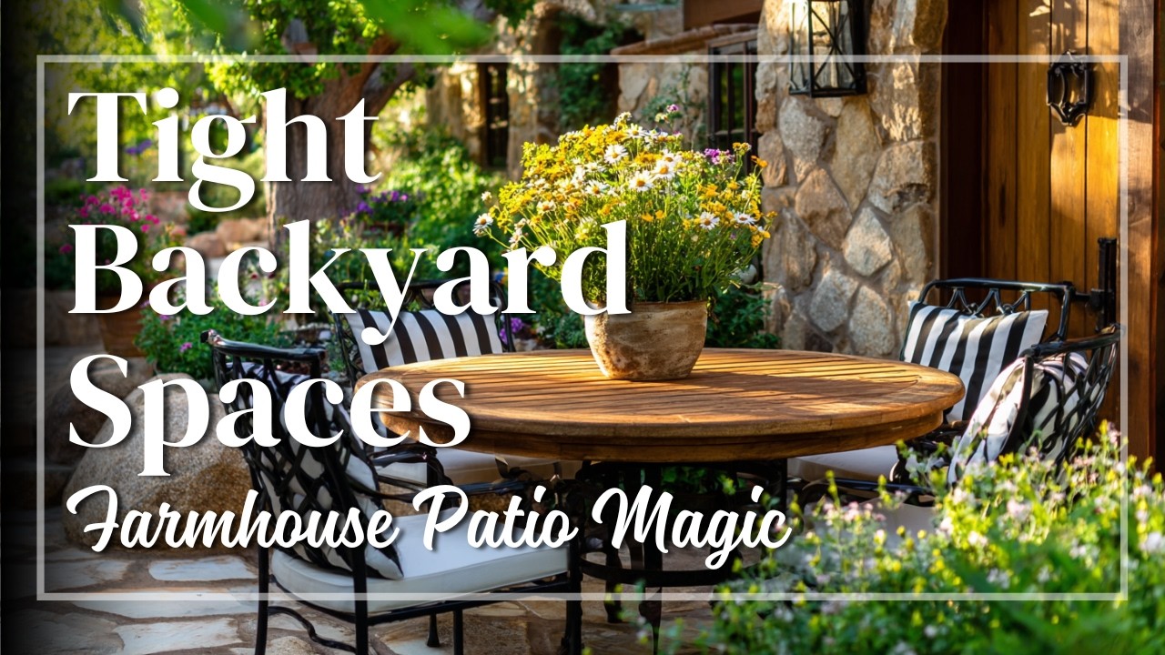 Farmhouse Backyard Patio Decor Secrets 🌻 Turn Tight Areas into Tasteful Retreats