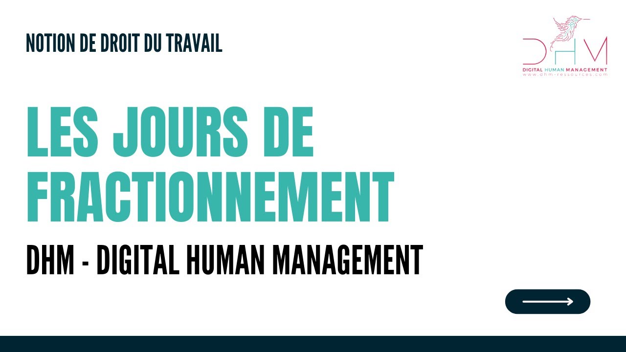 Les jours de fractionnement