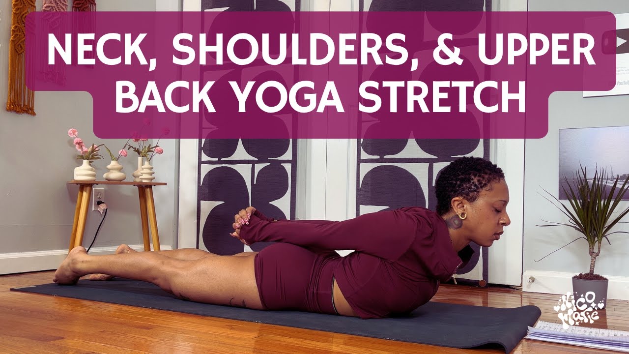 Neck, Shoulders, & Upper Back Yoga Stretch | 5 Minutes