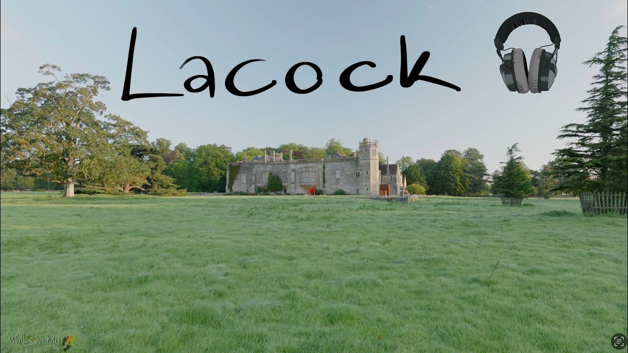 Lacock Binaural Ambient Morning walk with grazing cows 4k