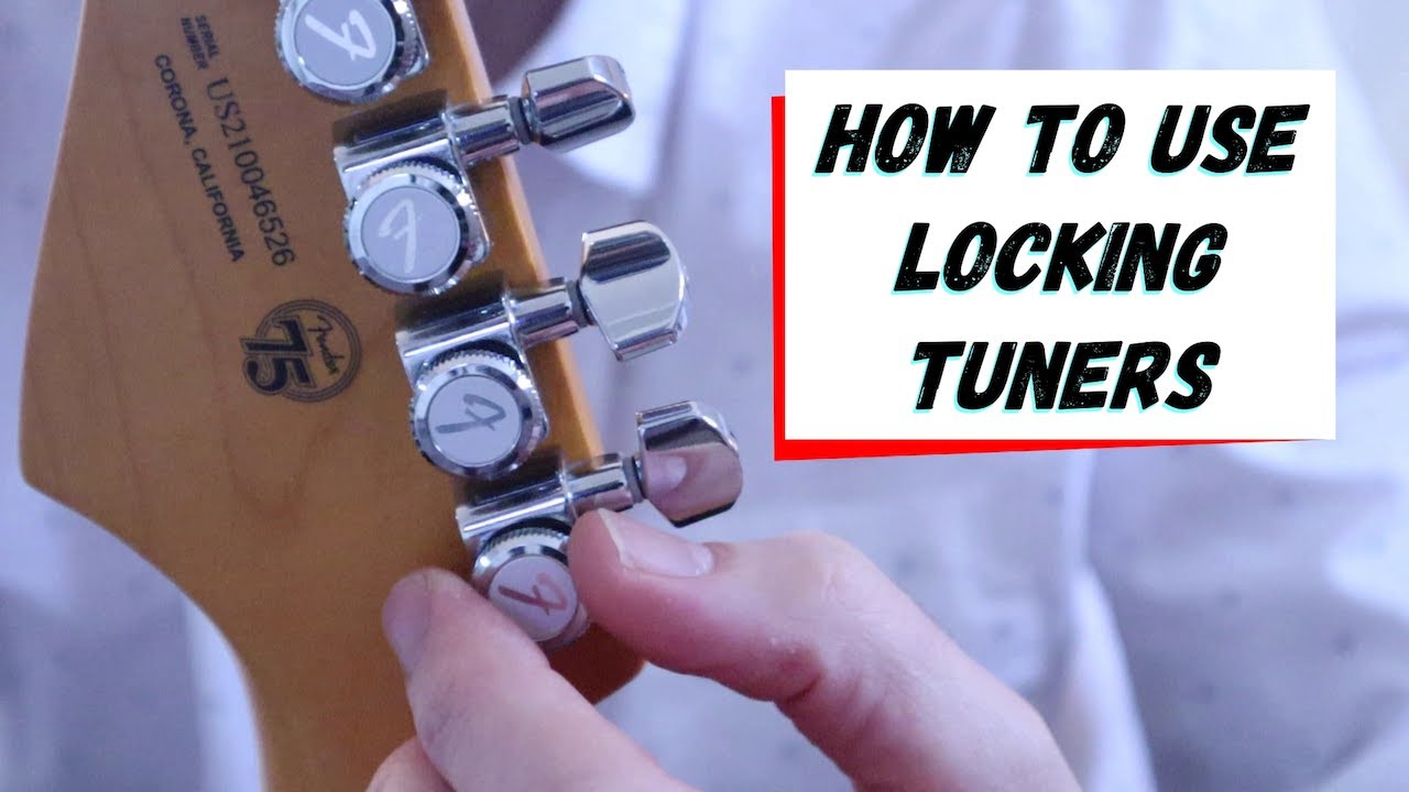 How to use locking tuners SIMPLE. Restring your guitar PERFECTLY with locking tuners. 